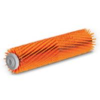 Šepečiai Cilindrinis šepetys, skirtingo plauko ilgio, oranžinė, 300 mm, Vidutinio kietumo, skirtas labai struktūruotoms grindims ir gilesniems sujungimams.