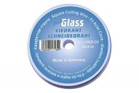Glass cutting (glazing) wire Wire for glass cutting, shape: square, diameter: 0,6 mm, material: steel, colour: Silver, length: 22 m, quantity per set: 1 pcs
