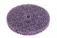 ŠVITRINĖ KEMPINĖ Abrasive sponge disc for cleaning metal surfaces, diameter: 150 mm, colour: purple, fitting brackets: screwed on; TR, waterproof, 1 pcs
