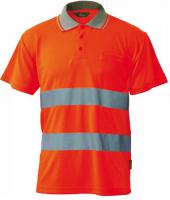 Marškinėliai su apykakle Šviesą atspindintys rūbai, matmuo: L, spalva: oranžinė