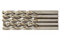 Grąžtai metalui Grąžtų komplektas cilindro formos / spiralė, HSS-G, 5 vnt., grąžto skersmuo: 8mm, pilnas ilgis: 117mm, darbinis ilgis: 75mm, paskirtis (medžiaga): ketus / plienas
