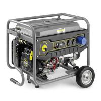 Benzininis generatorius Elektros generatorius degalų rūšis: Benzinas 230V, variklio galia 13 AG, maksimali galia: 5,5kW, vardinė srovė: 23,8A, lizdai: 1x32A (230V), 2x16A (230V); paleidimas: elektrinis/rankinis