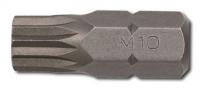 Atsuktuvo antgalis 10mm TORX Uždedamas antgalis SPLINE / XZN, matmuo: M8, piršto matmuo metrinis: 10 mm, trumpas, ilgis: 30 mm