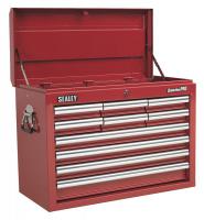 Įrankių dėžė be įrankių Įrankių dėžė, įrengtų stalčių skaičius: 10, spalva: raudona x plotis660mm x gylis315mm x aukštis485mm