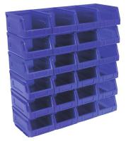 Dežutės lentoms Plastikinė sandėliavimo dėžė 105 x 165 x 85 mm - mėlyna, 24 vnt