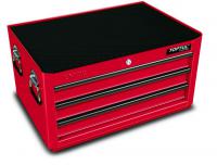Įrankių dėžė be įrankių Įrankių vežimėlio padidinimas, metalas, įrengtų stalčių skaičius: 3vnt., raudona 687x459x360
