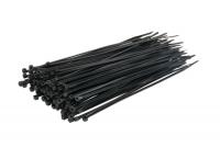 Užveržimo dirželiai juodi Tvirtinimo dirželiai (kabeliams, 160x2,5mm, 100vnt.)