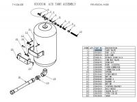 Padangų montavimo staklių priedai ir atsarginės dalys Saugos vožtuvas, Bako apsauginis vožtuvas padangų montavimo staklėms, padangų montavimo stendui; tara, modelis: 885ITA-2