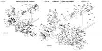 Padangų montavimo staklių priedai ir atsarginės dalys Laikiklis; Valdymo pedalas, Pedalynas padangų montavimo staklėms, padangų montavimo stendui; pedalai, modelis: LC890S