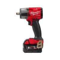 Akum.smūginis veržliasukis Air impact wrench, power supply: battery-powered M18 FMTIW2F12-502X, external square 1/2", maximum torque: 47/475/610/745Nm, 18V, number of batteries 2 x 5Ah, packaging: suitcase, battery included, ch