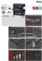 Įrankių vežimėlis su įrankiais SONIC Įrankių vežimėlis S10 8-stalčiais 390 vnt. (juodas)