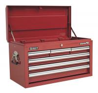 Įrankių dėžė be įrankių Įrankių dėžė, įrengtų stalčių skaičius: 6, spalva: raudona x plotis660mm x gylis315mm x aukštis375mm