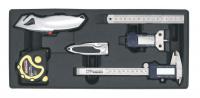 Matavimo įrankių kompl. SEALEY  Matavimo ir pjovimo įrankiai - 6vnt., Vežimėlis AP24xx