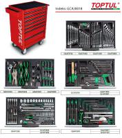 Įrankių vežimėlis su įrankiais Įrankių vežimėlis su įrankiais, įrankių skaičius: 227 vnt., visų stalčių skaičius: 7, įdėklo tipas: A2; B3; plastikinis, spalva: raudona, serija: GENERAL SERIES, 857/1015/687/459 mm