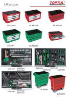 Įrankių dėžė su įrankiais Įrankių dėžė su įrankiais, įrankių skaičius: 157 vnt., metalas, įrengtų stalčių skaičius: 3 vnt., žalia