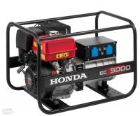 Benzininis generatorius Honda EC5000" (5,0kW 75kg 97dB (A)) "Honda EC5000" yra galingiausias vienfazis generatorius, skirtas prijungti imtuvus, kuriems nereikia papildomos įtampos stabilizavimo.