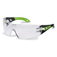 Akiniai Apsauginiai akiniai su laikikliais uvex pheos, UV 400, lęšio spalva: skaidrus, normos: EN 166; EN 170, spalva: Juoda/Žalia