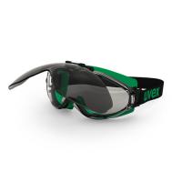 Akiniai Apsauginiai akiniai rėmelis/suvirinimo, UV 400, lęšio spalva: skaidrus, normos: EN 166; EN 169; EN 170, spalva: Juoda/Žalia
