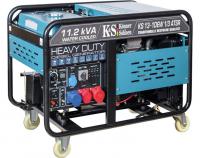 Dyzelinis generatorius „HEAVY DUTY“ generatoriaus komplektas su 3 fazių AVR 400V / 230V / 50H, maksimali galia 13,75kW, nominali galia 13,1 kW, elektrinis paleidimas