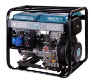 Dyzelinis generatorius Elektros generatorius degalų rūšis: dyzelis 230V, variklio galia 14 AG, maksimali galia: 6,5kW, vardinė srovė: 28,26A, lizdai: 1x16A (230V), 1x32A (230V); paleidimas: elektrinis/rankinis